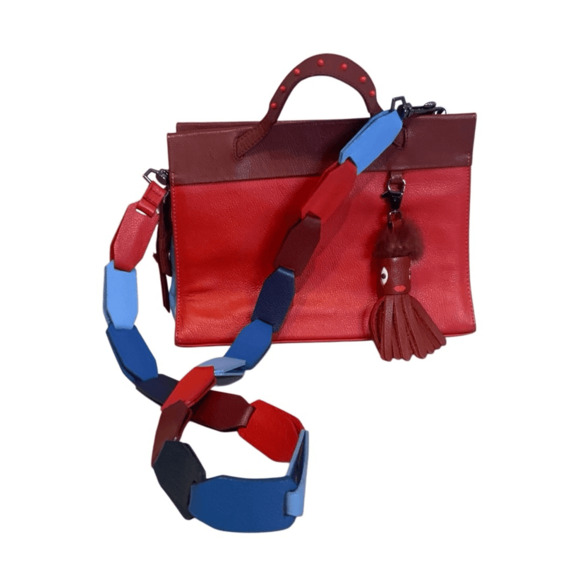 Min & Mon Small red Vali crossbody - Picture 1 of 11